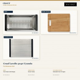 Crauf Lavello 3040 Uyumlu Full Aksesuar Seti | 3 Parça