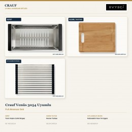 Crauf Venüs 3054 Uyumlu Full Aksesuar Seti | 3 Parça