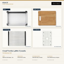 Crauf Vertice 4880 Uyumlu Full Aksesuar Seti | 4 Parça