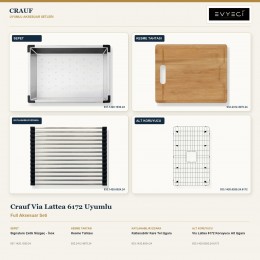 Crauf Via Lattea 6172 Sol Uyumlu Full Aksesuar Seti | 4 Parça