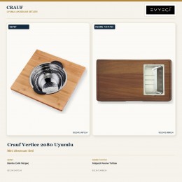 Crauf Vertice 2080 Uyumlu Mini Aksesuar Seti | 2 Parça