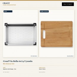 Crauf Via Bella 6074 Uyumlu Mini Aksesuar Seti | 2 Parça