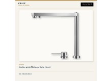 Crauf Vertice 4875 İnox 75×48 cm Evye + Vertice 4055 Batarya + Aynı Renk Sabunluk | 3 Parça Soft Pure Crauf Vertice 4875 İnox 75×48 cm Evye + Vertice 4055 Batarya + Aynı Renk Sabunluk | 3 Parça Soft Pure