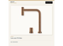 Crauf Via Lattea 6172 Sağ PVD Bakır 86×51 cm Evye + Lusso 4030 Royal Bronze (Bakır) Batarya | 2 Parça Soft Flex Crauf Via Lattea 6172 Sağ PVD Bakır 86×51 cm Evye + Lusso 4030 Royal Bronze (Bakır) Batarya | 2 Parça Soft Flex