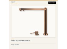 Crauf Vertice 4875 PVD Bakır 75×48 cm Evye + Vertice 4055 Batarya + Aynı Renk Sabunluk | 3 Parça Soft Pure Crauf Vertice 4875 PVD Bakır 75×48 cm Evye + Vertice 4055 Batarya + Aynı Renk Sabunluk | 3 Parça Soft Pure