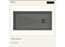Crauf Vertice 4898 İnox 98×48 cm Evye + Vertice 4055 Platinum Satin (İnox) Batarya | 2 Parça Soft Pure