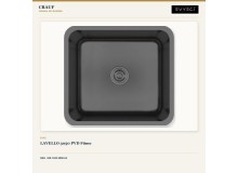 Crauf Lavello 3050 PVD Füme 49×44 cm Evye + Pesce 4060 Dark Graphite (Füme) Batarya | 2 Parça Soft Classic Crauf Lavello 3050 PVD Füme 49×44 cm Evye + Pesce 4060 Dark Graphite (Füme) Batarya | 2 Parça Soft Classic