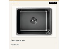Crauf Venüs 3054 PVD Füme 54×44 cm Evye + Pesce 4060 Dark Graphite (Füme) Batarya | 2 Parça Soft Classic Crauf Venüs 3054 PVD Füme 54×44 cm Evye + Pesce 4060 Dark Graphite (Füme) Batarya | 2 Parça Soft Classic
