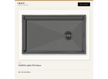 Crauf Vertice 4880 PVD Füme 80×48 cm Evye + Vertice 4055 Dark Graphite (Füme) Batarya | 2 Parça Soft Pure