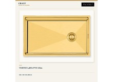 Crauf Vertice 4880 PVD Altın 80×48 cm Evye + Vertice 4055 Batarya + Aynı Renk Sabunluk | 3 Parça Soft Pure Crauf Vertice 4880 PVD Altın 80×48 cm Evye + Vertice 4055 Batarya + Aynı Renk Sabunluk | 3 Parça Soft Pure