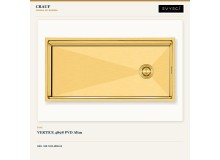 Crauf Vertice 4898 PVD Altın 98×48 cm Evye + Vertice 4055 Batarya + Aynı Renk Sabunluk | 3 Parça Soft Pure Crauf Vertice 4898 PVD Altın 98×48 cm Evye + Vertice 4055 Batarya + Aynı Renk Sabunluk | 3 Parça Soft Pure