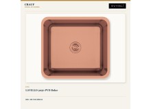 Crauf Lavello 3050 PVD Bakır 49×44 cm Evye + Pesce 4060 Royal Bronze (Bakır) Batarya | 2 Parça Soft Classic Crauf Lavello 3050 PVD Bakır 49×44 cm Evye + Pesce 4060 Royal Bronze (Bakır) Batarya | 2 Parça Soft Classic
