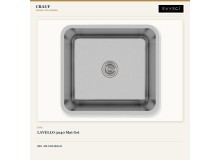 Crauf Lavello 3040 Mat Gri 45×40 cm Evye + Lusso 4030 Platinum Satin (İnox) Batarya | 2 Parça Soft Flex