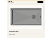 Crauf Vertice 4880 Mat Gri 80×48 cm Evye + Vertice 4050 Platinum Satin (İnox) Batarya | 2 Parça Soft Lift Crauf Vertice 4880 Mat Gri 80×48 cm Evye + Vertice 4050 Platinum Satin (İnox) Batarya | 2 Parça Soft Lift