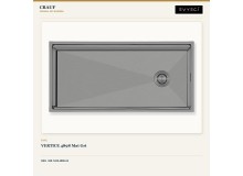 Crauf Vertice 4898 Mat Gri 98×48 cm Evye + Vertice 4055 Platinum Satin (İnox) Batarya | 2 Parça Soft Pure