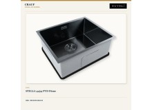 Crauf Stella 4454 PVD Füme 54×44 cm Evye + Pesce 4060 Dark Graphite (Füme) Batarya | 2 Parça Soft Classic Crauf Stella 4454 PVD Füme 54×44 cm Evye + Pesce 4060 Dark Graphite (Füme) Batarya | 2 Parça Soft Classic