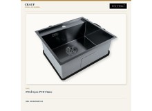 Crauf Poli 6301 PVD Füme 58×51 cm Evye + Pesce 4060 Dark Graphite (Füme) Batarya | 2 Parça Soft Classic Crauf Poli 6301 PVD Füme 58×51 cm Evye + Pesce 4060 Dark Graphite (Füme) Batarya | 2 Parça Soft Classic