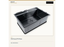 Crauf Poli 6303 PVD Füme 78×51 cm Evye + Pesce 4060 Dark Graphite (Füme) Batarya | 2 Parça Soft Classic Crauf Poli 6303 PVD Füme 78×51 cm Evye + Pesce 4060 Dark Graphite (Füme) Batarya | 2 Parça Soft Classic
