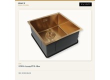 Crauf Stella 4444 PVD Altın 44×44 cm Evye + Attivo Pure 4065 Imperial Gold (İpeksi Altın) Batarya | 2 Parça Soft Pure Crauf Stella 4444 PVD Altın 44×44 cm Evye + Attivo Pure 4065 Imperial Gold (İpeksi Altın) Batarya | 2 Parça Soft Pure