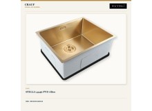 Crauf Stella 4449 PVD Altın 49×44 cm Evye + Pesce 4060 Imperial Gold (İpeksi Altın) Batarya | 2 Parça Soft Classic Crauf Stella 4449 PVD Altın 49×44 cm Evye + Pesce 4060 Imperial Gold (İpeksi Altın) Batarya | 2 Parça Soft Classic