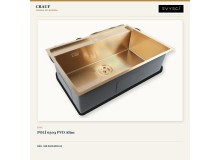 Crauf Poli 6303 PVD Altın 78×51 cm Evye + Attivo Pure 4065 Batarya + Aynı Renk Sabunluk | 3 Parça Soft Pure Crauf Poli 6303 PVD Altın 78×51 cm Evye + Attivo Pure 4065 Batarya + Aynı Renk Sabunluk | 3 Parça Soft Pure