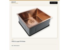 Crauf Stella 4449 PVD Bakır 49×44 cm Evye + Pesce 4060 Royal Bronze (Bakır) Batarya | 2 Parça Soft Classic Crauf Stella 4449 PVD Bakır 49×44 cm Evye + Pesce 4060 Royal Bronze (Bakır) Batarya | 2 Parça Soft Classic