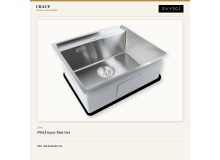 Crauf Poli 6301 Mat Gri 58×51 cm Evye + Lusso 4030 Platinum Satin (İnox) Batarya | 2 Parça Soft Flex Crauf Poli 6301 Mat Gri 58×51 cm Evye + Lusso 4030 Platinum Satin (İnox) Batarya | 2 Parça Soft Flex