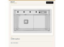 Crauf Lusso 1055 İnox 80×48 cm Evye + Lusso 4035 Platinum Satin (İnox) Batarya | 2 Parça Soft Pro Crauf Lusso 1055 İnox 80×48 cm Evye + Lusso 4035 Platinum Satin (İnox) Batarya | 2 Parça Soft Pro
