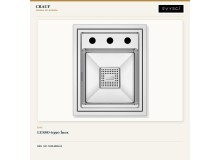 Crauf Lusso 6390 İnox 38×47 cm Evye + Lusso 4040 Platinum Satin (İnox) Batarya | 2 Parça Soft Pure