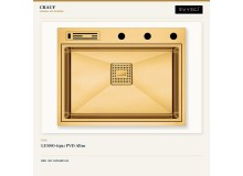 Crauf Lusso 6391 PVD Altın 64×49 cm Evye + Lusso 4035 Imperial Gold (İpeksi Altın) Batarya | 2 Parça Soft Pro Crauf Lusso 6391 PVD Altın 64×49 cm Evye + Lusso 4035 Imperial Gold (İpeksi Altın) Batarya | 2 Parça Soft Pro