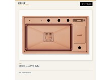 Crauf Lusso 1060 PVD Bakır 86×49 cm Evye + Lusso 4035 Royal Bronze (Bakır) Batarya | 2 Parça Soft Pro Crauf Lusso 1060 PVD Bakır 86×49 cm Evye + Lusso 4035 Royal Bronze (Bakır) Batarya | 2 Parça Soft Pro