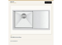 Crauf Via Bella 6072 İnox 86×45 cm Evye + Attivo Pure 4065 Platinum Satin (İnox) Batarya | 2 Parça Soft Pure Crauf Via Bella 6072 İnox 86×45 cm Evye + Attivo Pure 4065 Platinum Satin (İnox) Batarya | 2 Parça Soft Pure