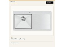 Crauf Via Lattea 6174 Sağ İnox 100×51 cm Evye + Pesce 4060 Platinum Satin (İnox) Batarya | 2 Parça Soft Classic Crauf Via Lattea 6174 Sağ İnox 100×51 cm Evye + Pesce 4060 Platinum Satin (İnox) Batarya | 2 Parça Soft Classic