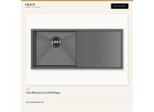 Crauf Via Bella 6071 PVD Füme 80×45 cm Evye + Attivo Pure 4065 Dark Graphite (Füme) Batarya | 2 Parça Soft Pure Crauf Via Bella 6071 PVD Füme 80×45 cm Evye + Attivo Pure 4065 Dark Graphite (Füme) Batarya | 2 Parça Soft Pure