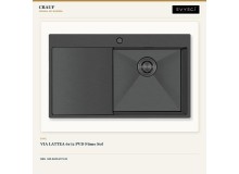 Crauf Via Lattea 6172 Sol PVD Füme 86×51 cm Evye + Attivo Pure 4065 Dark Graphite (Füme) Batarya | 2 Parça Soft Pure Crauf Via Lattea 6172 Sol PVD Füme 86×51 cm Evye + Attivo Pure 4065 Dark Graphite (Füme) Batarya | 2 Parça Soft Pure