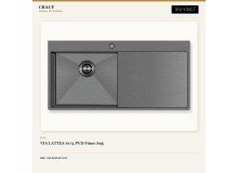 Crauf Via Lattea 6174 Sağ PVD Füme 100×51 cm Evye + Attivo Pure 4065 Dark Graphite (Füme) Batarya | 2 Parça Soft Pure Crauf Via Lattea 6174 Sağ PVD Füme 100×51 cm Evye + Attivo Pure 4065 Dark Graphite (Füme) Batarya | 2 Parça Soft Pure