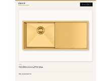 Crauf Via Bella 6074 PVD Altın 100×45 cm Evye + Pesce 4060 Imperial Gold (İpeksi Altın) Batarya | 2 Parça Soft Classic Crauf Via Bella 6074 PVD Altın 100×45 cm Evye + Pesce 4060 Imperial Gold (İpeksi Altın) Batarya | 2 Parça Soft Classic