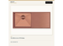 Crauf Via Bella 6071 PVD Bakır 80×45 cm Evye + Pesce 4060 Royal Bronze (Bakır) Batarya | 2 Parça Soft Classic Crauf Via Bella 6071 PVD Bakır 80×45 cm Evye + Pesce 4060 Royal Bronze (Bakır) Batarya | 2 Parça Soft Classic