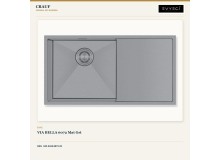 Crauf Via Bella 6072 Mat Gri Evye + Lusso 4030 Platinum Satin (İnox) Batarya | 2 Parça Soft Flex Crauf Via Bella 6072 Mat Gri Evye + Lusso 4030 Platinum Satin (İnox) Batarya | 2 Parça Soft Flex