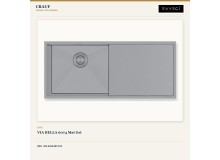 Crauf Via Bella 6074 Mat Gri Evye + Lusso 4030 Platinum Satin (İnox) Batarya | 2 Parça Soft Flex Crauf Via Bella 6074 Mat Gri Evye + Lusso 4030 Platinum Satin (İnox) Batarya | 2 Parça Soft Flex