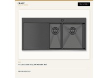 Crauf Via Lattea 6175 Sol PVD Füme 100×51 cm Evye + Attivo Pure 4065 Batarya + Aynı Renk Sabunluk | 3 Parça Soft Pure Crauf Via Lattea 6175 Sol PVD Füme 100×51 cm Evye + Attivo Pure 4065 Batarya + Aynı Renk Sabunluk | 3 Parça Soft Pure