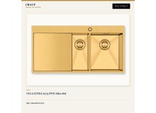 Crauf Via Lattea 6175 Sol PVD Altın 100×51 cm Evye + Pesce 4060 Imperial Gold (İpeksi Altın) Batarya | 2 Parça Soft Classic Crauf Via Lattea 6175 Sol PVD Altın 100×51 cm Evye + Pesce 4060 Imperial Gold (İpeksi Altın) Batarya | 2 Parça Soft Classic