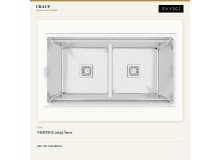 Crauf Vertice 2055 İnox 91,4×48,2 cm Evye + Vertice 4050 Platinum Satin (İnox) Batarya | 2 Parça Soft Lift Crauf Vertice 2055 İnox 91,4×48,2 cm Evye + Vertice 4050 Platinum Satin (İnox) Batarya | 2 Parça Soft Lift