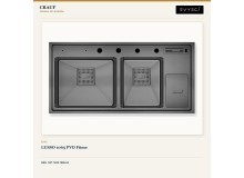 Crauf Lusso 1065 PVD Füme 100×49 cm Evye + Lusso 4030 Dark Graphite (Füme) Batarya | 2 Parça Soft Flex Crauf Lusso 1065 PVD Füme 100×49 cm Evye + Lusso 4030 Dark Graphite (Füme) Batarya | 2 Parça Soft Flex