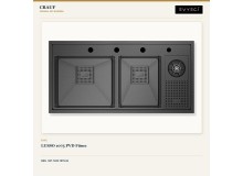 Crauf Lusso 1075 PVD Füme 100×50 cm Evye + Lusso 4035 Dark Graphite (Füme) Batarya | 2 Parça Soft Pro Crauf Lusso 1075 PVD Füme 100×50 cm Evye + Lusso 4035 Dark Graphite (Füme) Batarya | 2 Parça Soft Pro