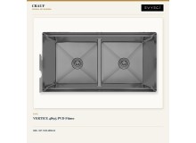 Crauf Vertice 4895 PVD Füme 95×48 cm Evye + Vertice 4055 Dark Graphite (Füme) Batarya | 2 Parça Soft Pure Crauf Vertice 4895 PVD Füme 95×48 cm Evye + Vertice 4055 Dark Graphite (Füme) Batarya | 2 Parça Soft Pure