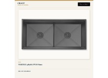 Crauf Vertice 4898A PVD Füme 98×48 cm Evye + Vertice 4055 Batarya + Aynı Renk Sabunluk | 3 Parça Soft Pure Crauf Vertice 4898A PVD Füme 98×48 cm Evye + Vertice 4055 Batarya + Aynı Renk Sabunluk | 3 Parça Soft Pure