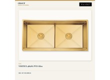 Crauf Vertice 4898A PVD Altın 98×48 cm Evye + Vertice 4055 Imperial Gold (İpeksi Altın) Batarya | 2 Parça Soft Pure Crauf Vertice 4898A PVD Altın 98×48 cm Evye + Vertice 4055 Imperial Gold (İpeksi Altın) Batarya | 2 Parça Soft Pure