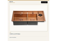 Crauf Lusso 1075 PVD Bakır 100×50 cm Evye + Lusso 4040 Batarya + Aynı Renk Sabunluk | 3 Parça Soft Pure Crauf Lusso 1075 PVD Bakır 100×50 cm Evye + Lusso 4040 Batarya + Aynı Renk Sabunluk | 3 Parça Soft Pure
