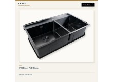 Crauf Poli 6311 PVD Füme 86×51 cm Evye + Pesce 4060 Dark Graphite (Füme) Batarya | 2 Parça Soft Classic Crauf Poli 6311 PVD Füme 86×51 cm Evye + Pesce 4060 Dark Graphite (Füme) Batarya | 2 Parça Soft Classic